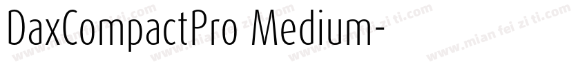 DaxCompactPro Medium字体转换